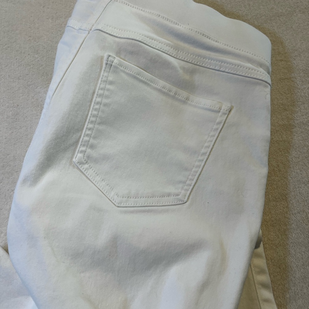 🤍 SoundStyle Platinum Stretch Pull-On Leggings White Women’s Size M Slimming - Picture 6 of 7